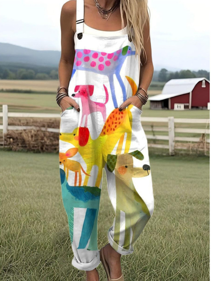 June | Playful Dog Overalls