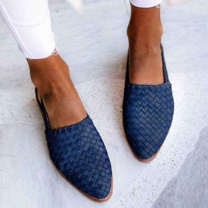 Elvira | Woven Comfort Slingback Flats