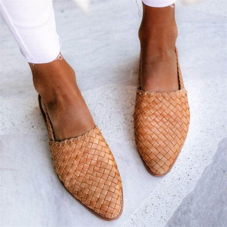 Elvira | Woven Comfort Slingback Flats