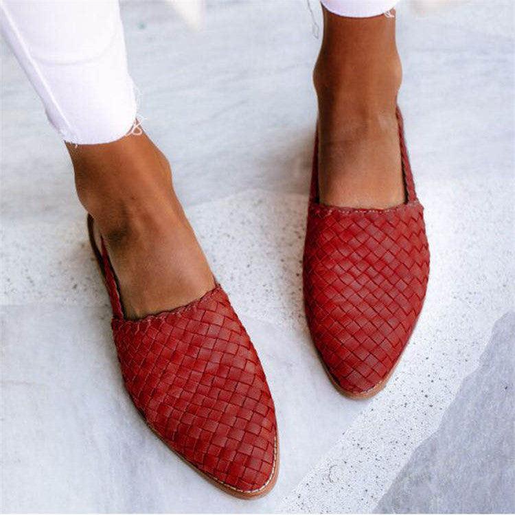 Elvira | Woven Comfort Slingback Flats