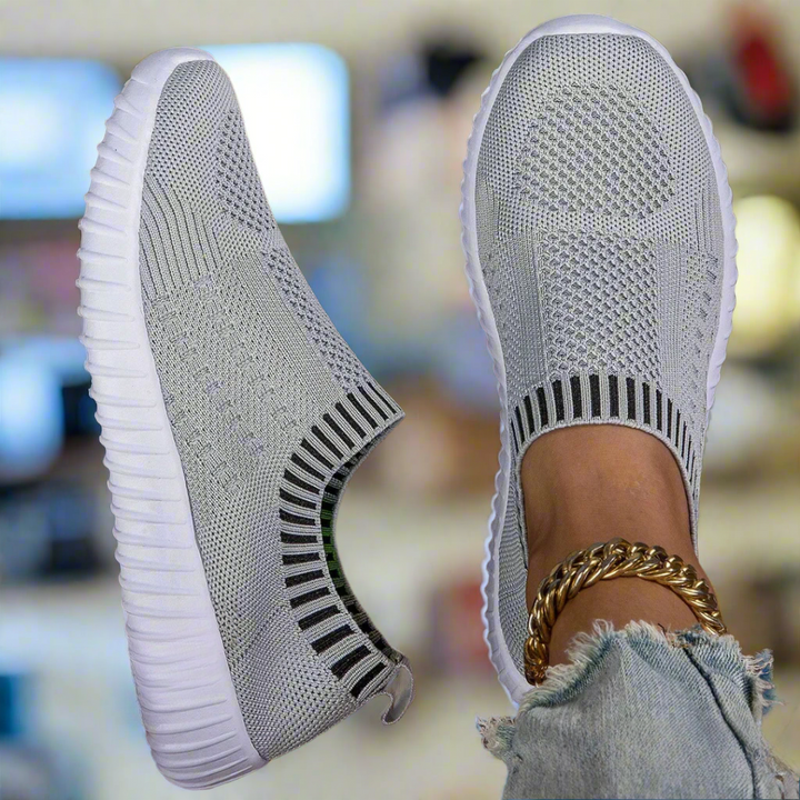 Nina | Stretch Knit Slip-On Sneakers