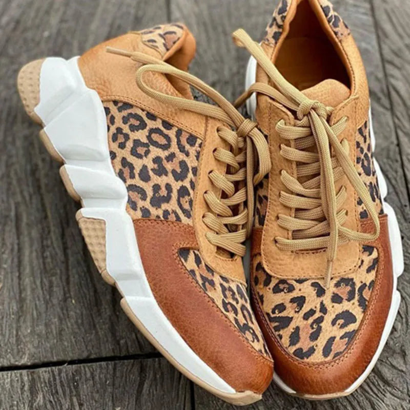 Jasmine | Leopard Detail Comfort Sneakers