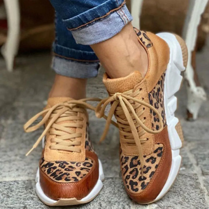 Jasmine | Leopard Detail Comfort Sneakers