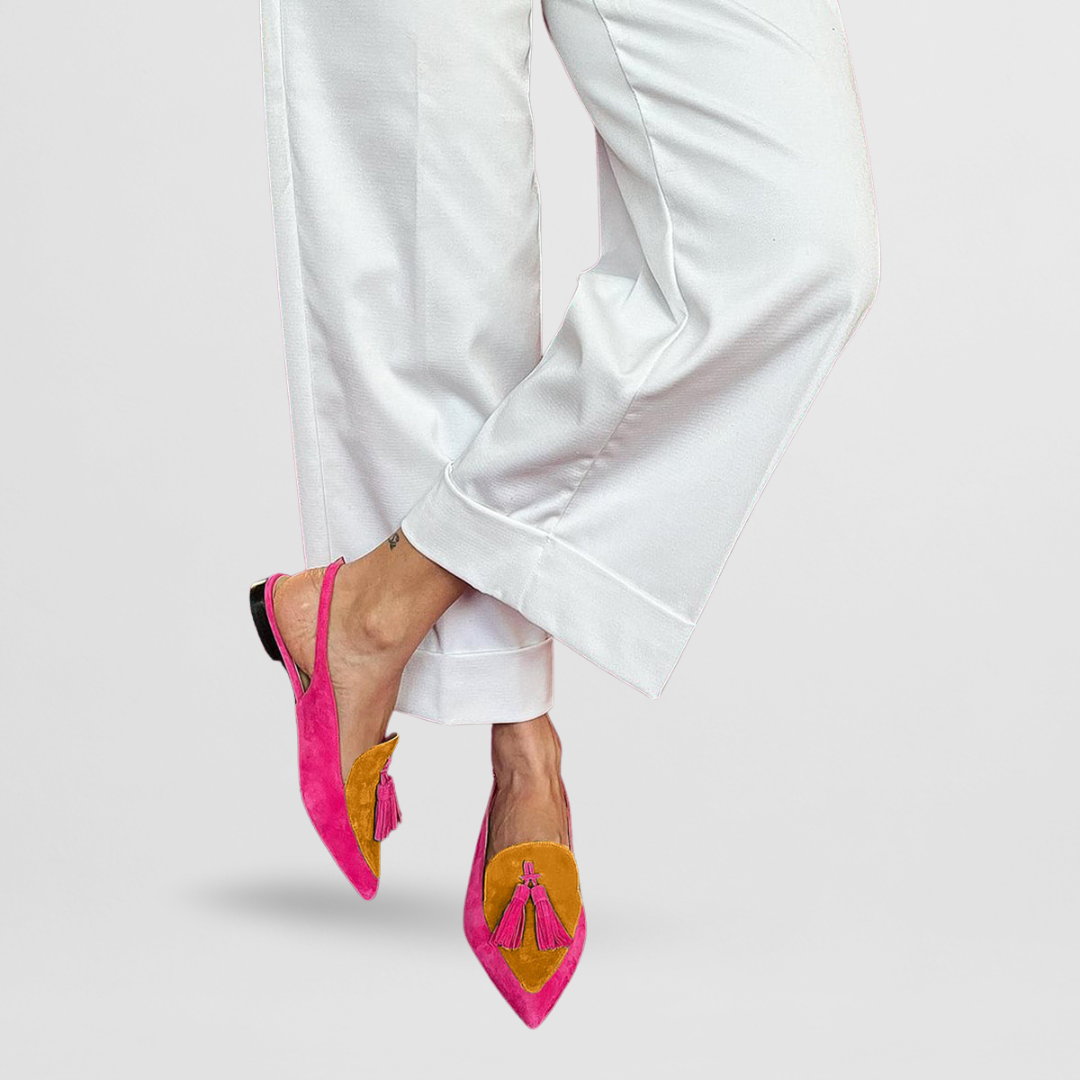 Lola | Two-Tone Slingback Loafers
