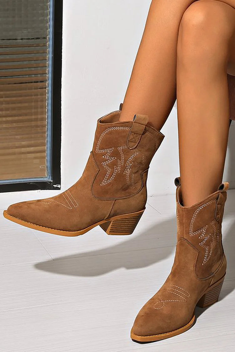 Rangi | Chic Western Ankle Boots
