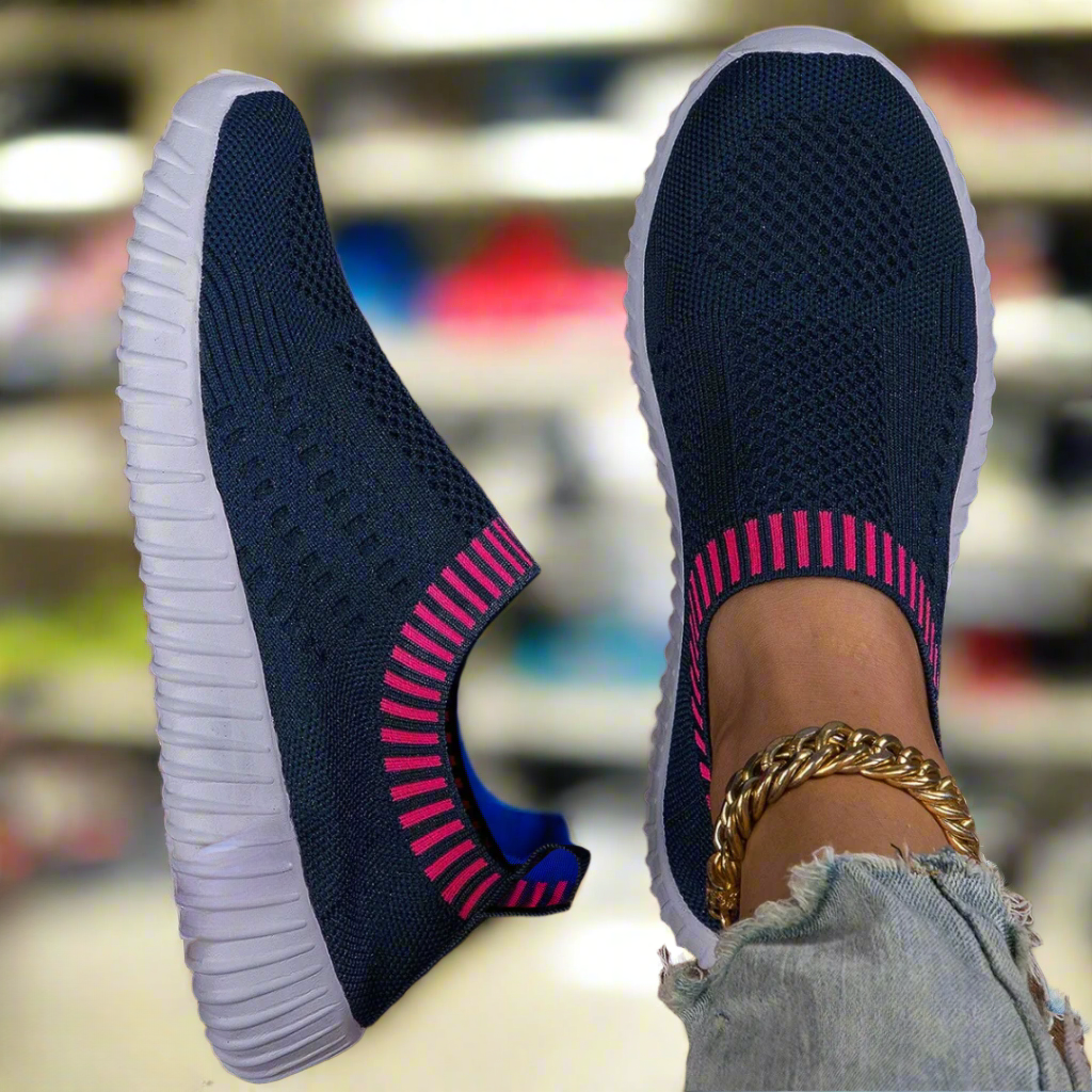 Nina | Stretch Knit Slip-On Sneakers