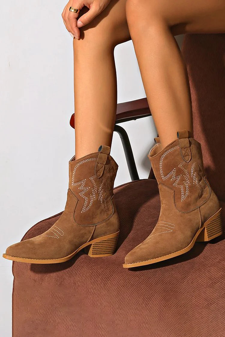Rangi | Chic Western Ankle Boots
