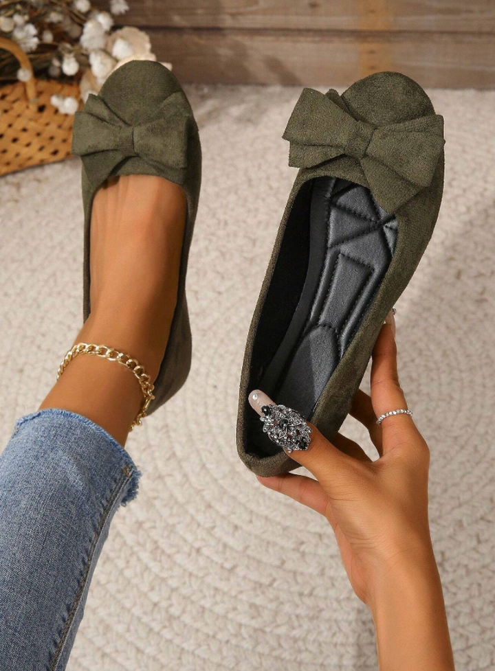 Lorna | Bow Detail Comfort Flats