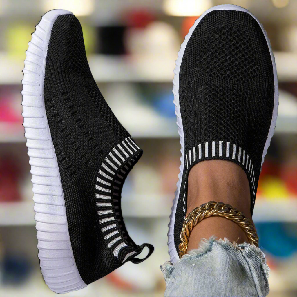 Nina | Stretch Knit Slip-On Sneakers