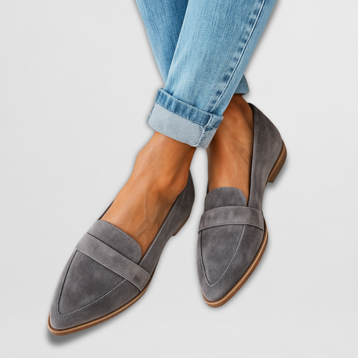 Jade | Leopard Print Pointed Loafers