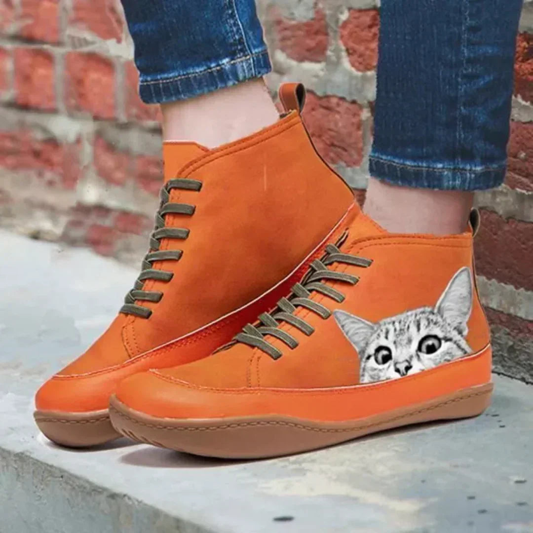 Elaine | Playful Leather High Tops