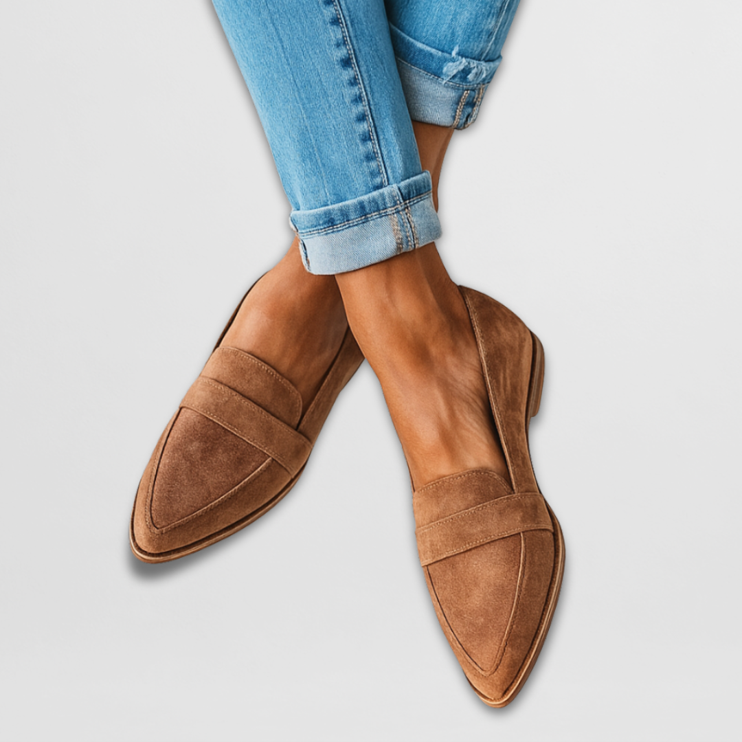 Jade | Leopard Print Pointed Loafers