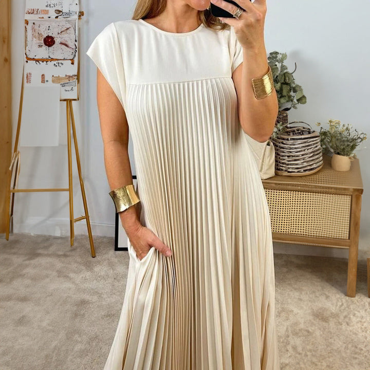 Justine | Striped Midi Dress