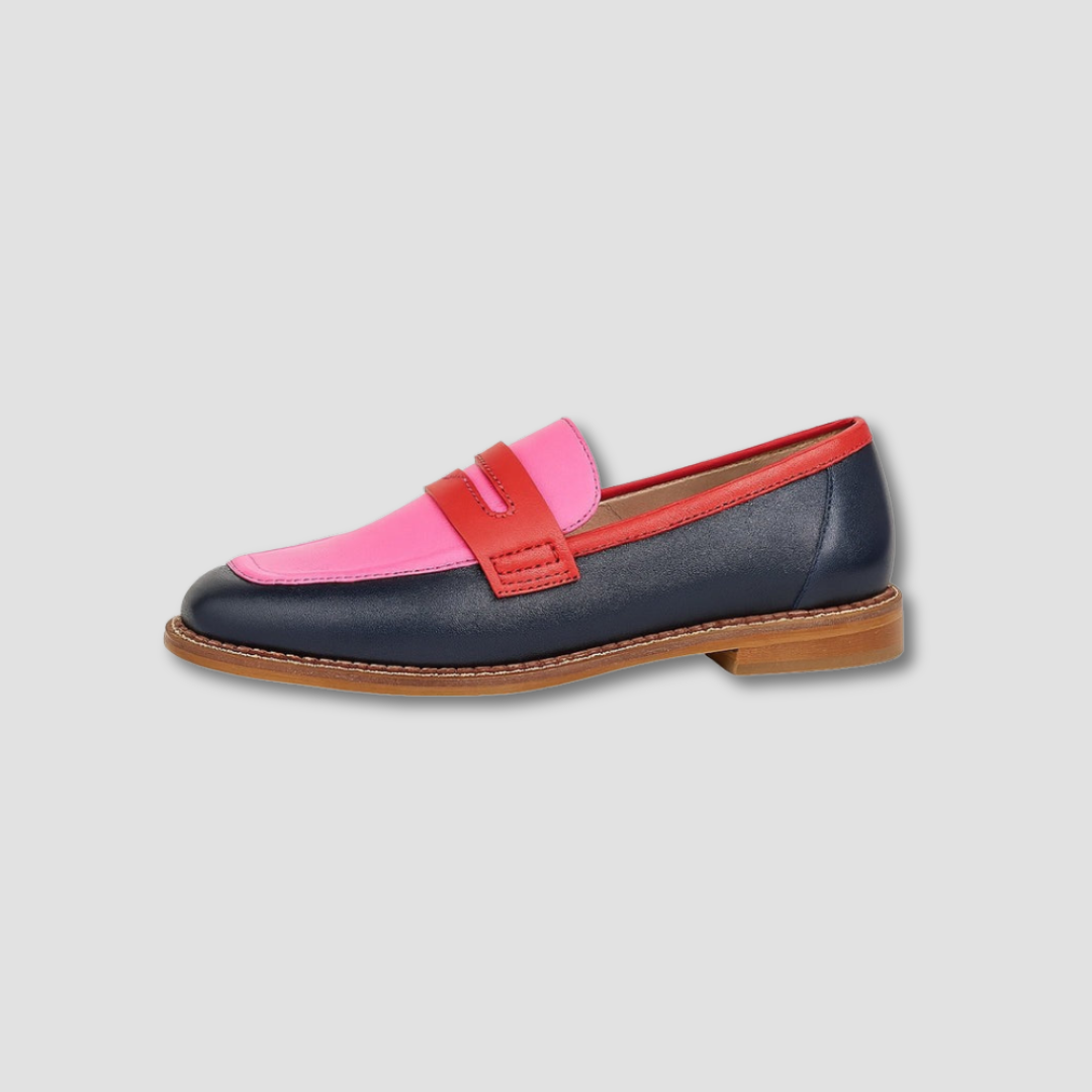 Valeria | Color-Block Classic Loafers