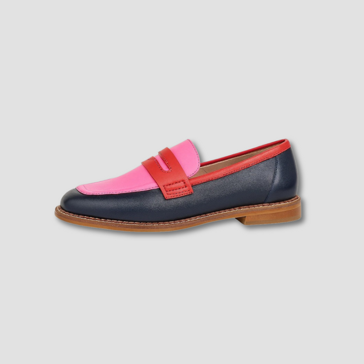 Valeria | Color-Block Classic Loafers