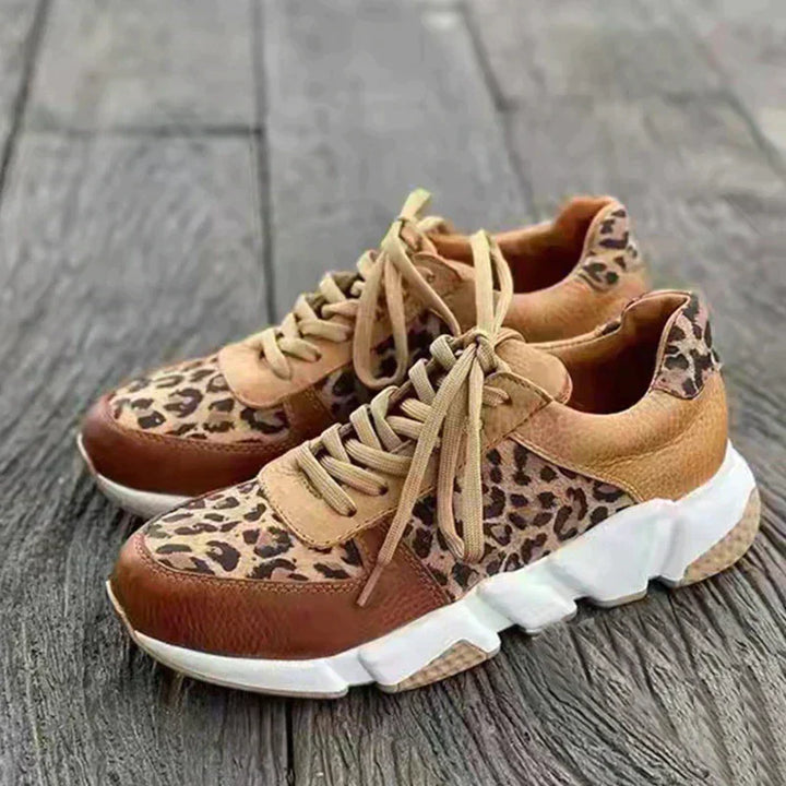 Jasmine | Leopard Detail Comfort Sneakers