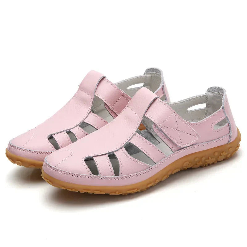 Harriet | Closed-Toe Cutout Comfort Sandals