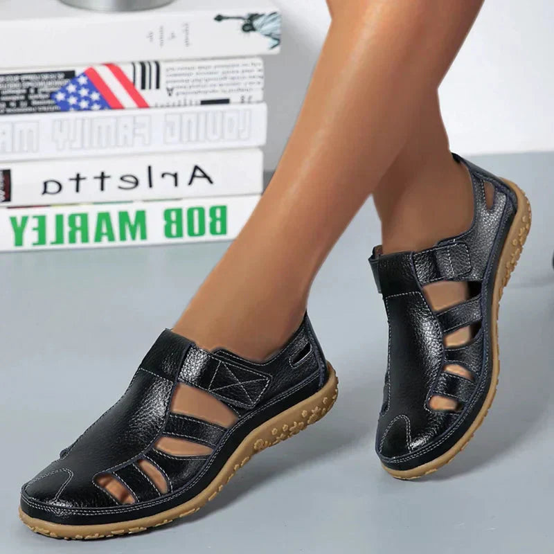 Harriet | Closed-Toe Cutout Comfort Sandals