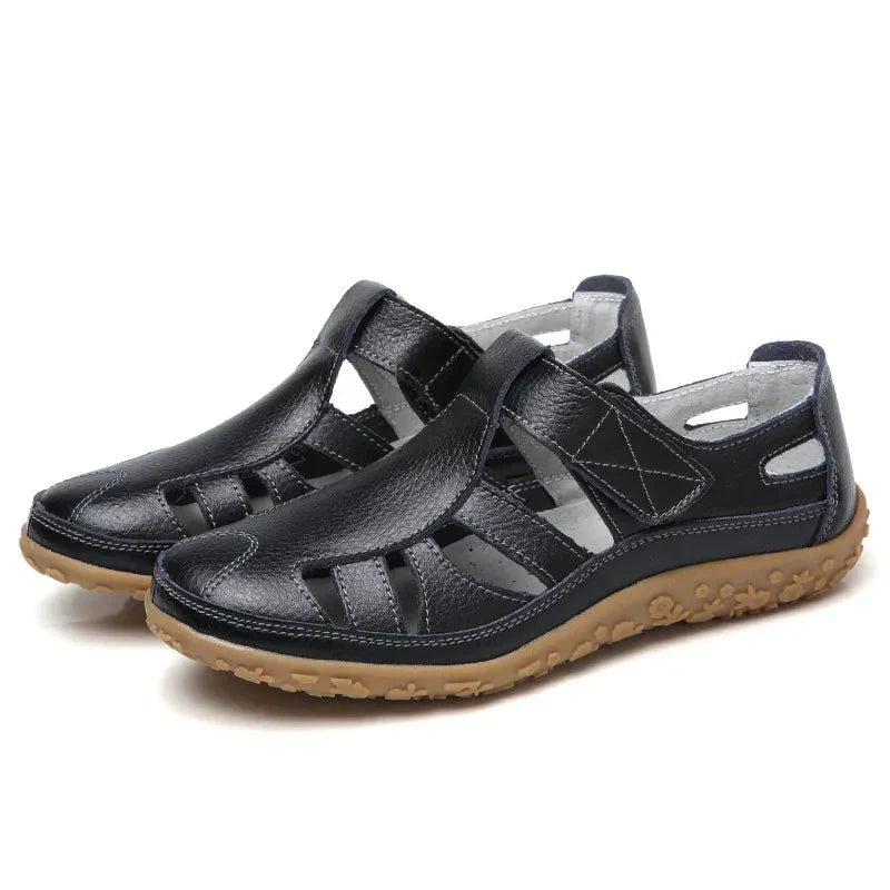 Harriet | Closed-Toe Cutout Comfort Sandals
