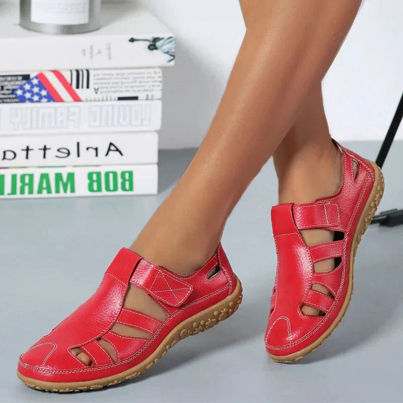 Harriet | Closed-Toe Cutout Comfort Sandals