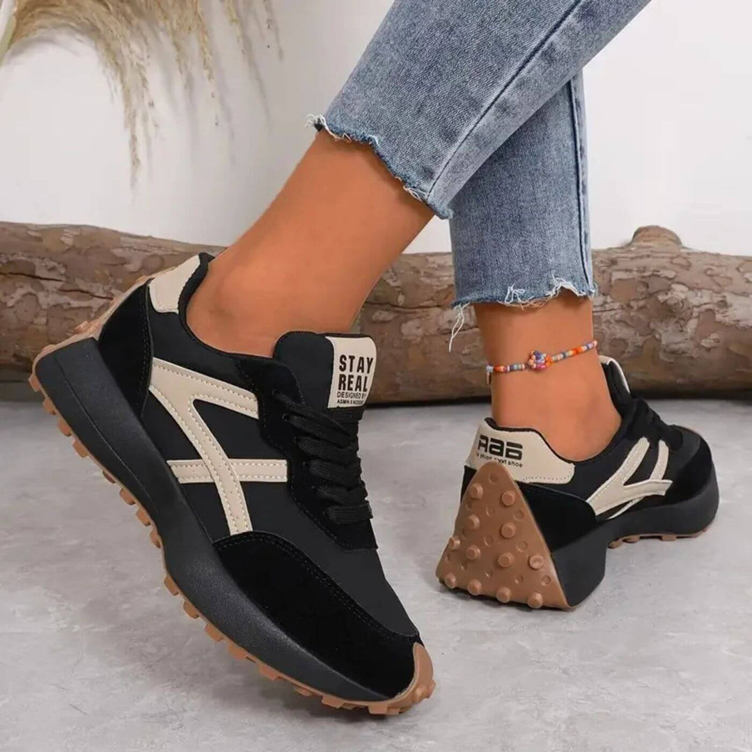 Erin | Two-Tone Platform Sneakers