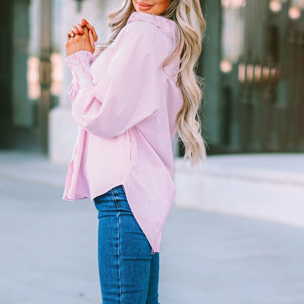 Quinlee - Stripe Relaxed Shirt