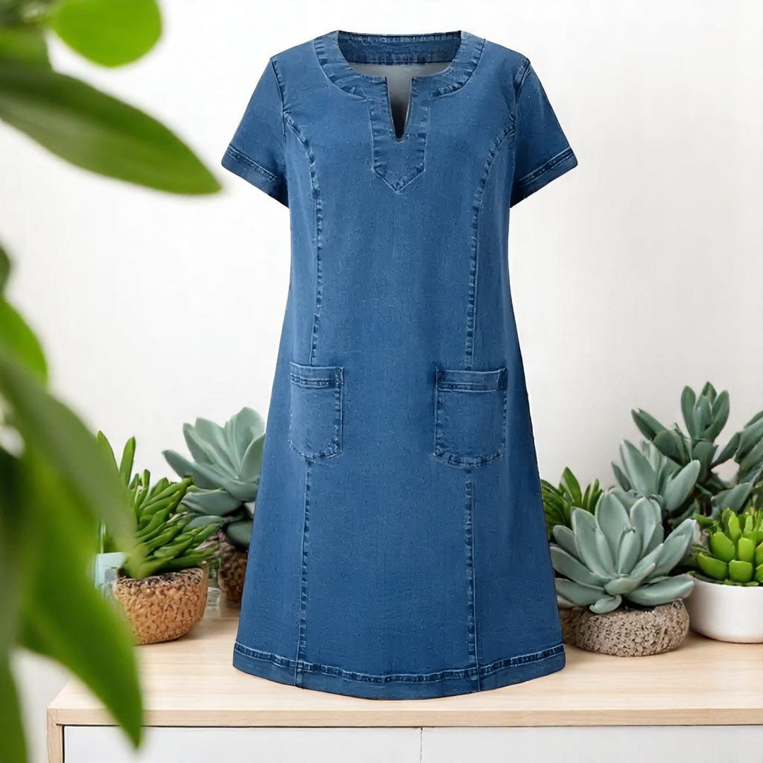 Maya - Soft Denim Dress