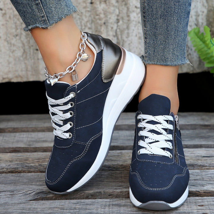 Nadia | Side-Zip Platform Sneakers
