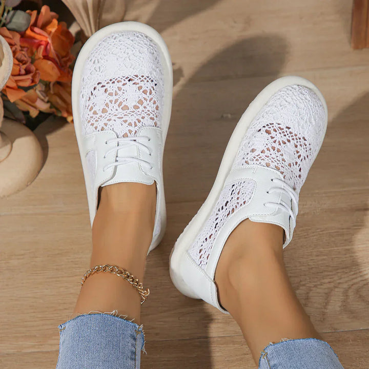 Elsie | Lace Knit Comfort Sneakers