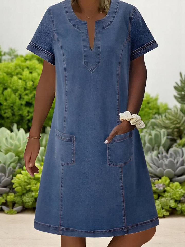 Maya - Soft Denim Dress
