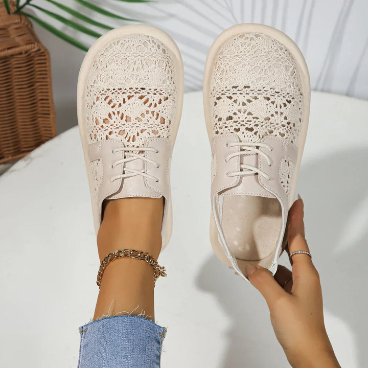 Elsie | Lace Knit Comfort Sneakers