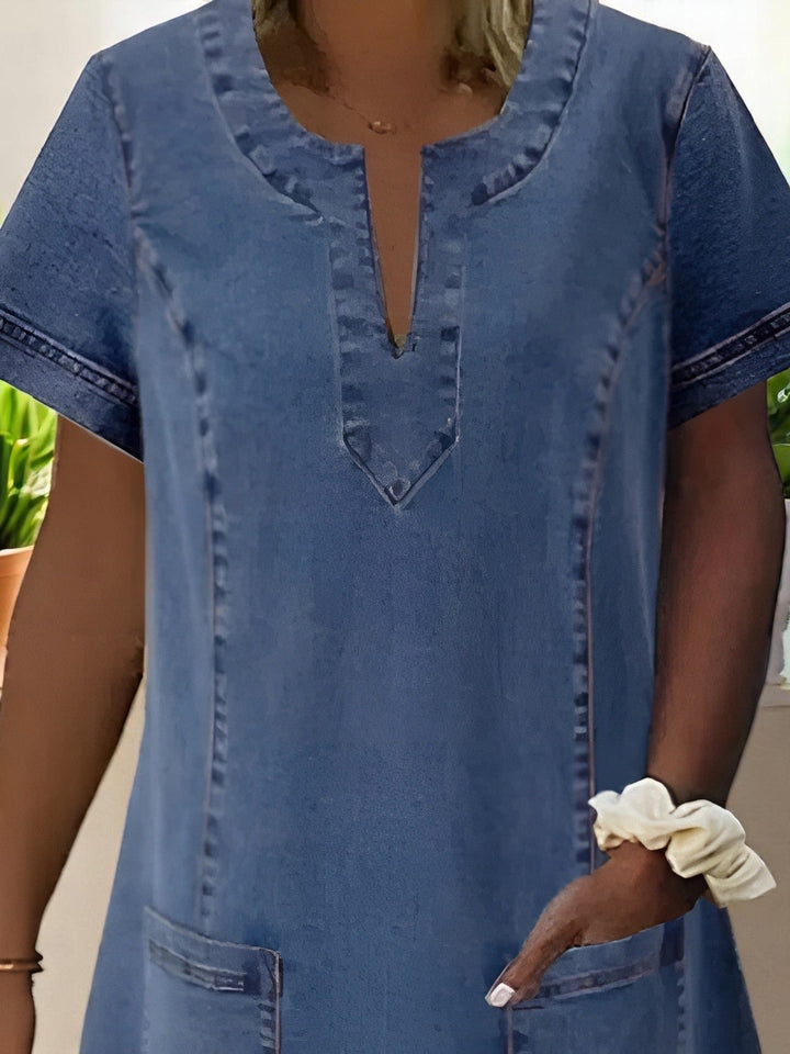 Maya - Soft Denim Dress