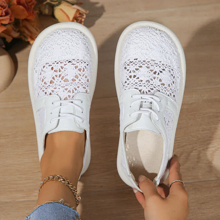 Elsie | Lace Knit Comfort Sneakers