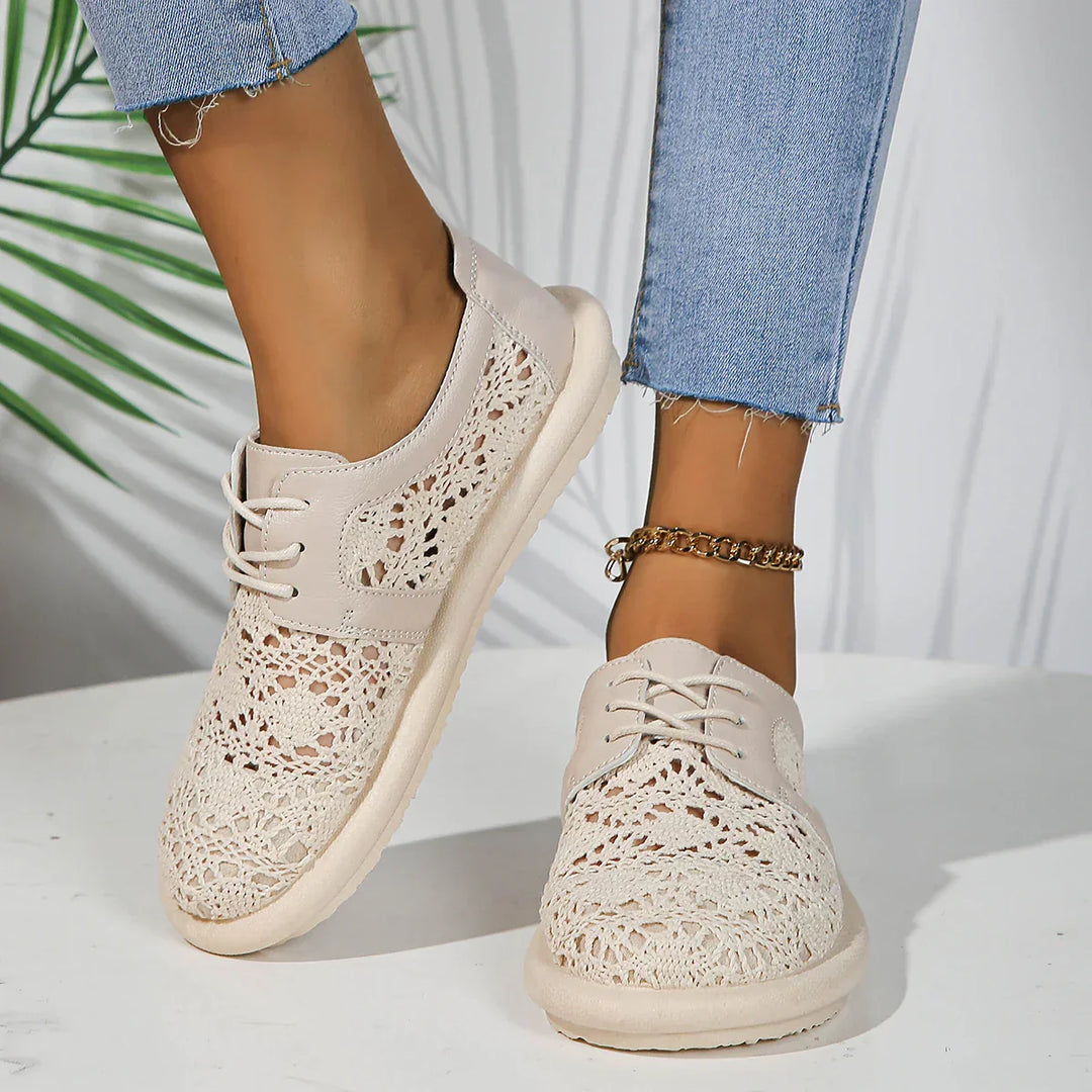 Elsie | Lace Knit Comfort Sneakers