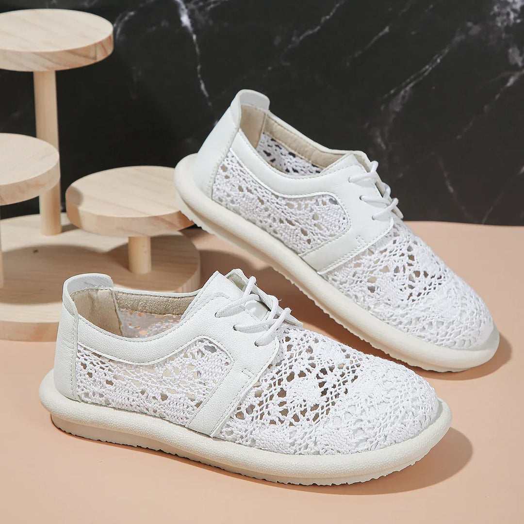 Elsie | Lace Knit Comfort Sneakers