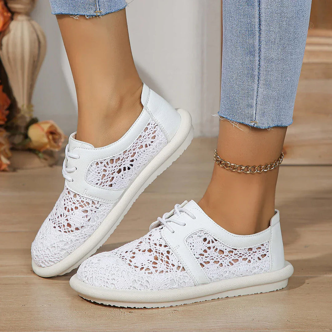 Elsie | Lace Knit Comfort Sneakers