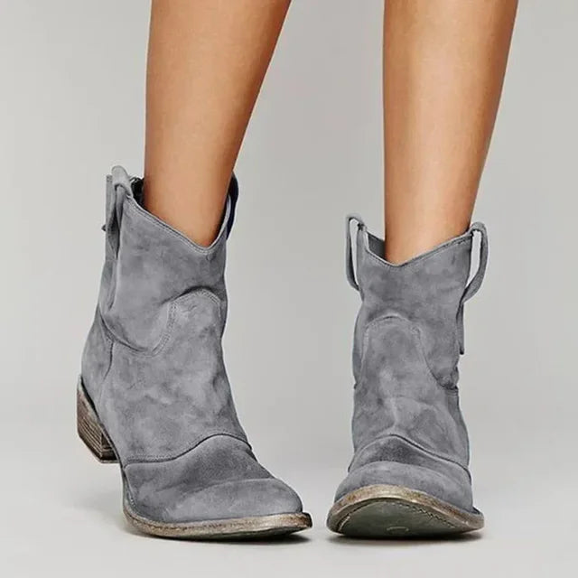Rosalie™ - Vintage Cowboy Ankle Boots