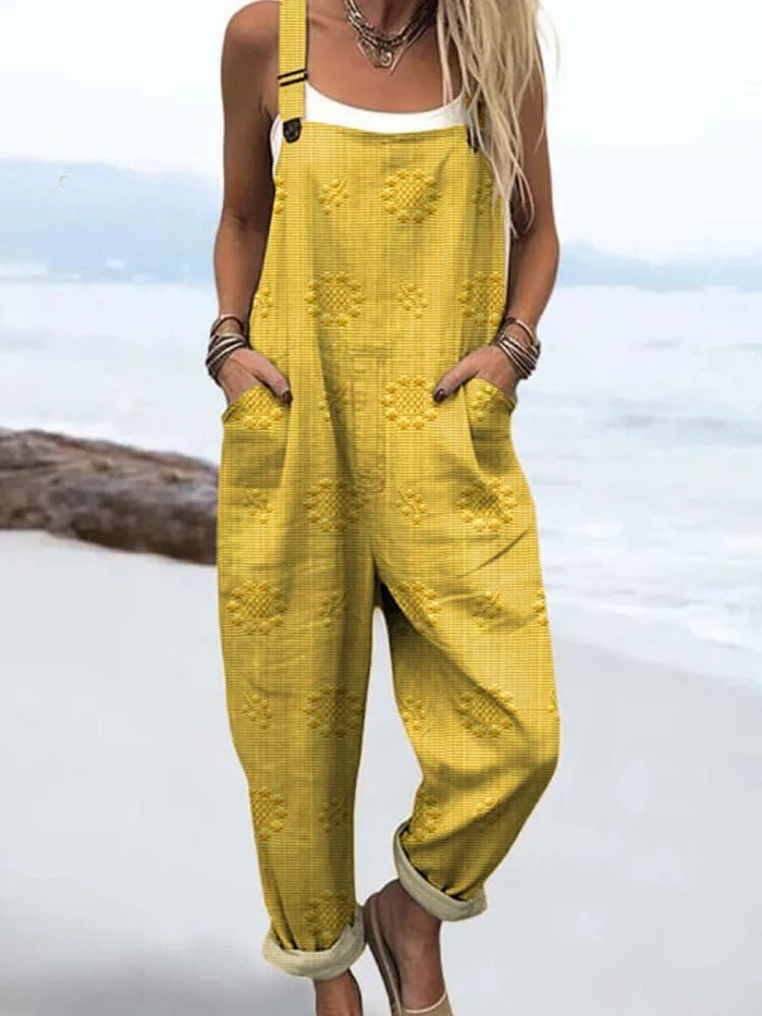 Nora | Playful Floral Overalls