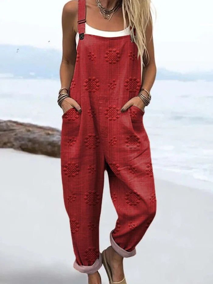 Nora | Playful Floral Overalls