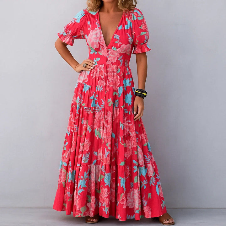 Floriana - Vibrant Floral Dress