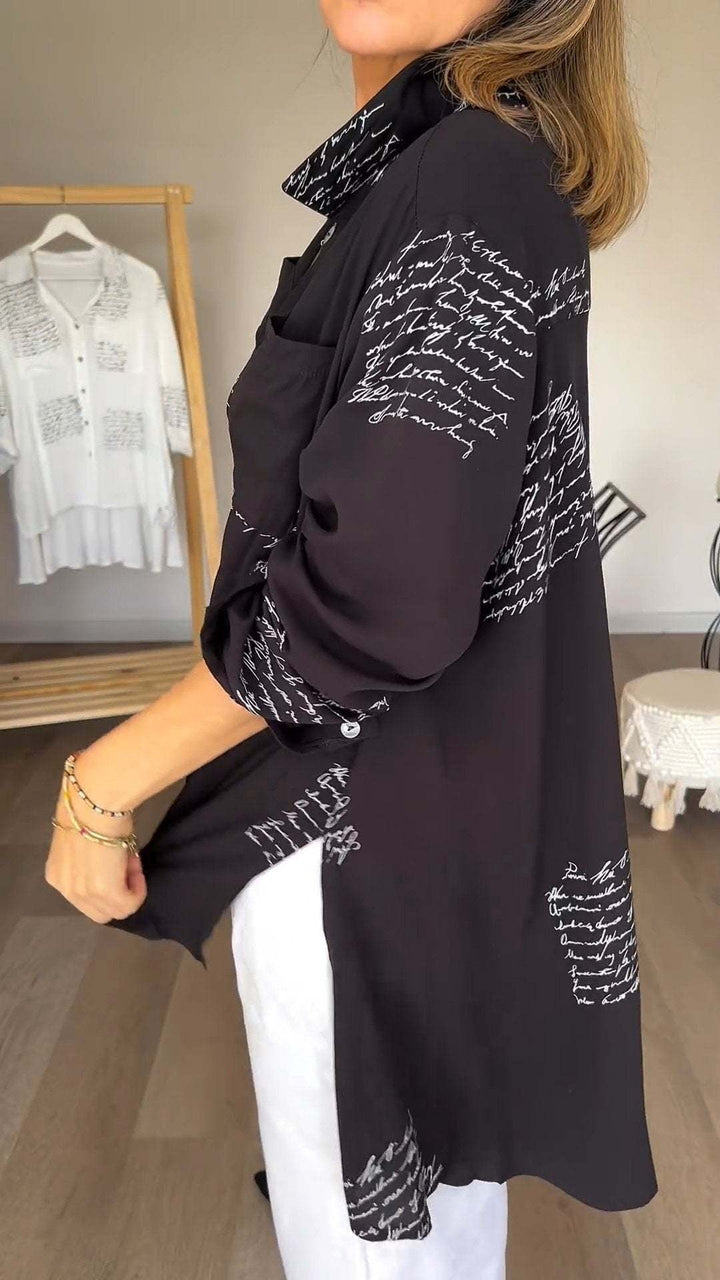 Faelith - Handwritten Button-Up Shirt