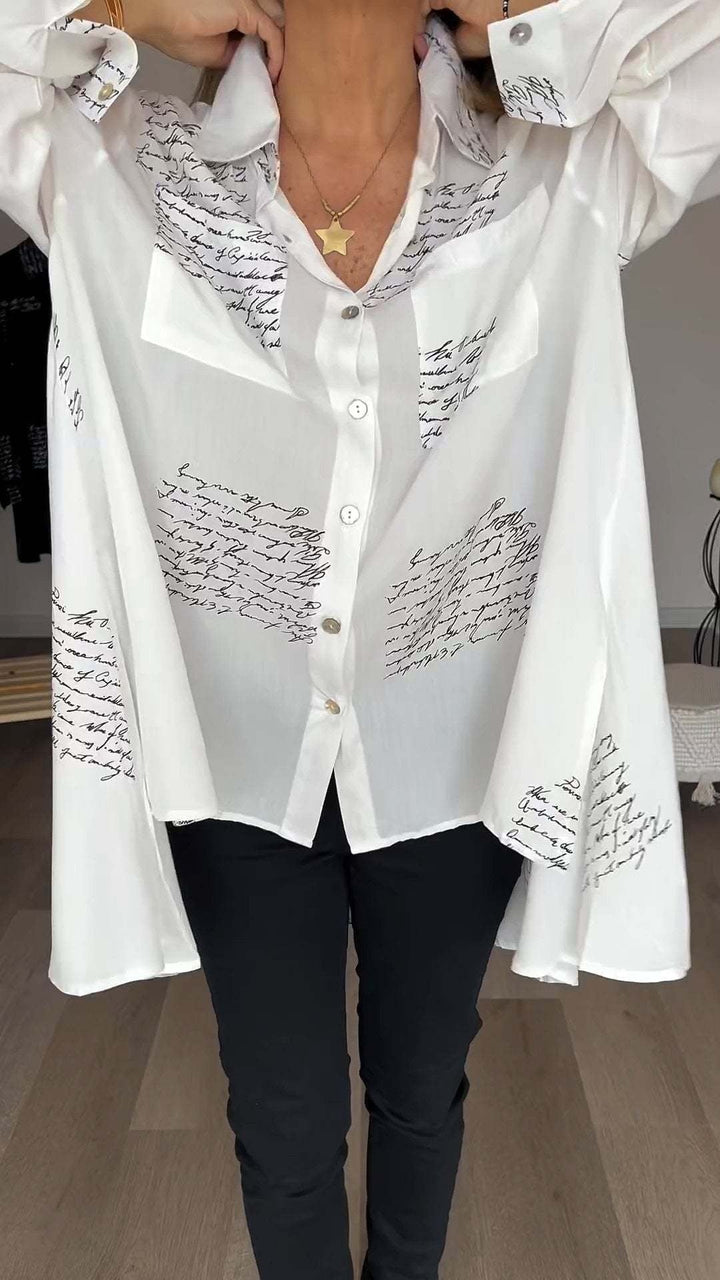 Faelith - Handwritten Button-Up Shirt