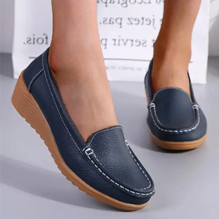 Ellen | Wedge Comfort Slip-On Loafers