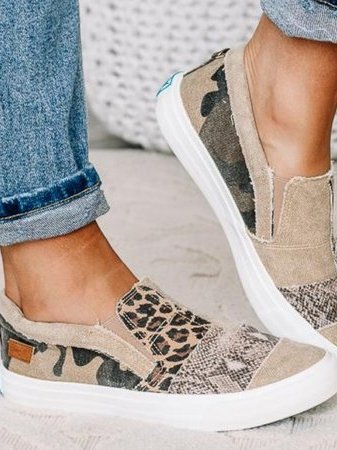 Judy | Animal Print Slip-On Sneakers