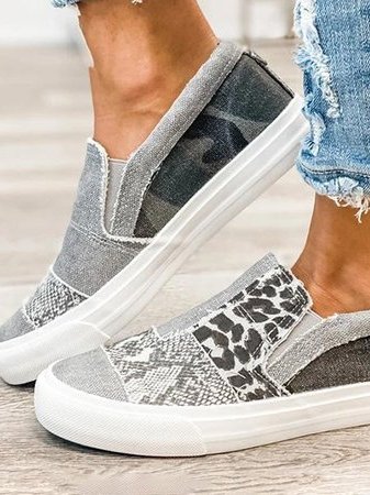 Judy | Animal Print Slip-On Sneakers