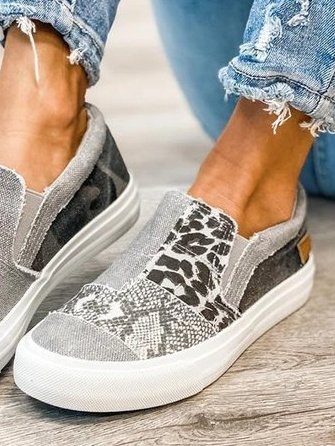 Judy | Animal Print Slip-On Sneakers