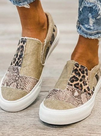 Judy | Animal Print Slip-On Sneakers