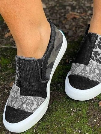 Judy | Animal Print Slip-On Sneakers