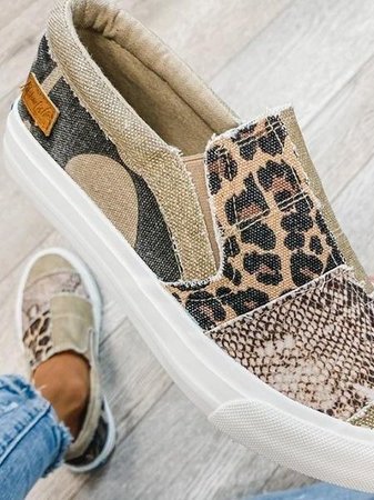 Judy | Animal Print Slip-On Sneakers