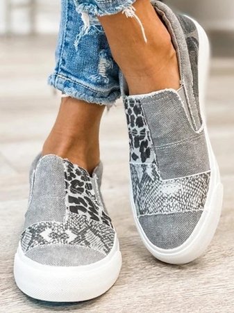 Judy | Animal Print Slip-On Sneakers